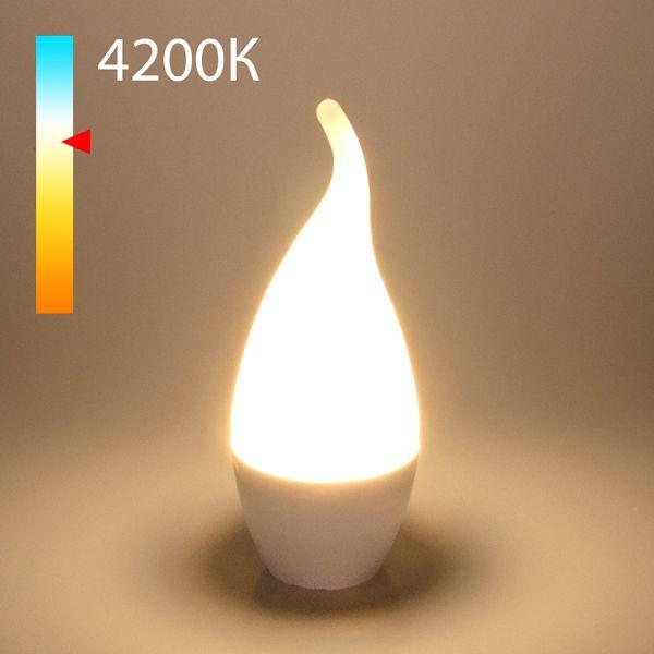Купить Лампа светодиодная Elektrostandard E14 8W 4200K матовая a050353 по цене 248 руб.