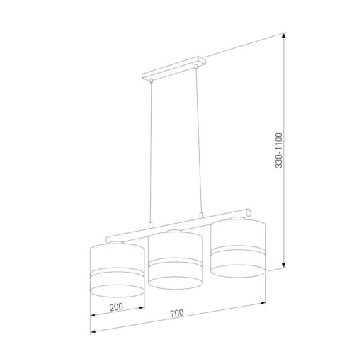 Купить Подвесная люстра TK Lighting 6545 6456 Paglia Black по цене 39100 руб.