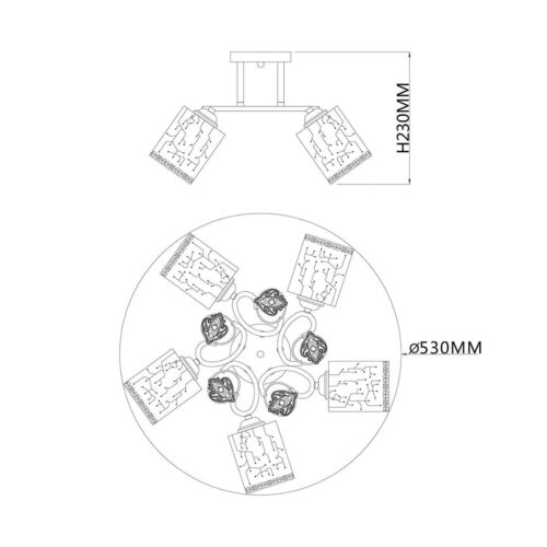 Купить Потолочная люстра Escada Neulia 1118/5PL по цене 3590 руб.