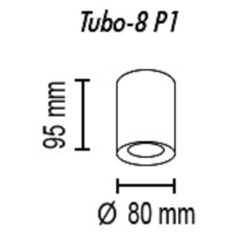 Купить Потолочный светильник TopDecor Tubo8 P1 20 по цене 1400 руб.