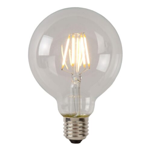 Купить Лампа светодиодная диммируемая Lucide E27 7W 2700К прозрачная 49086/07/60 по цене 2610 руб.