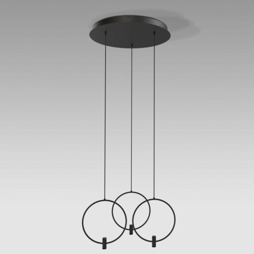 Купить Подвесная светодиодная люстра Eurosvet Layla 50257/3 Led черный по цене 8770 руб.