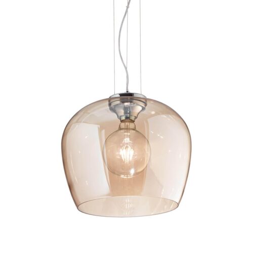 Купить Подвесной светильник Ideal Lux Blossom SP1 Ambra 241524 по цене 32615 руб.