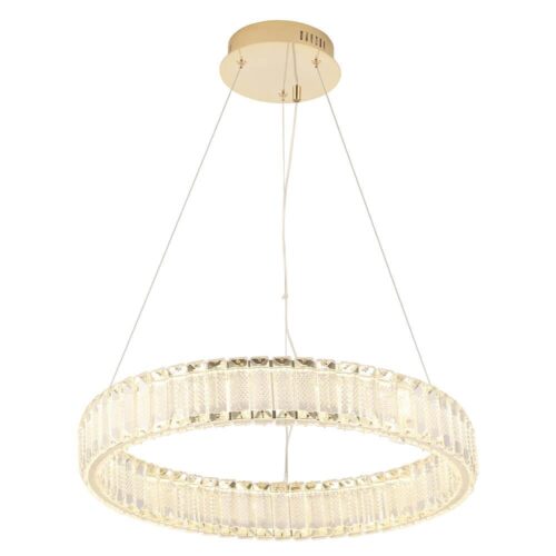 Купить Подвесной светодиодный светильник Crystal Lux Musika SP50W Led Gold по цене 25500 руб.