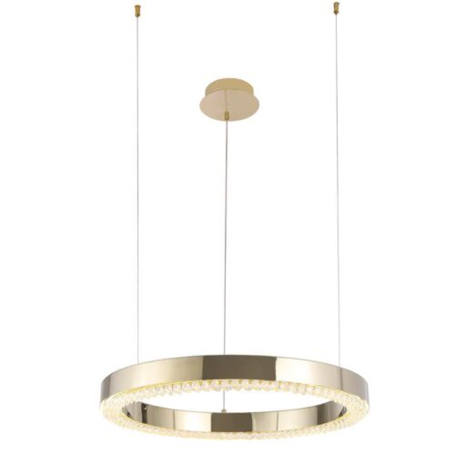 Купить Подвесной светодиодный светильник Crystal Lux Saturn SP30W Led Gold по цене 29900 руб.