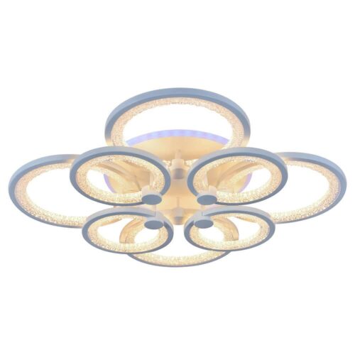 Купить Потолочная светодиодная люстра Profit Light 8002/4+4 WHT по цене 9588 руб.