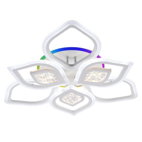 Купить Потолочная светодиодная люстра Seven Fires Dzhena SF5050/10C-WT-RGB по цене 7000 руб.