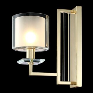 Купить Бра Crystal Lux Nicolas AP1 Gold/White по цене 8500 руб.