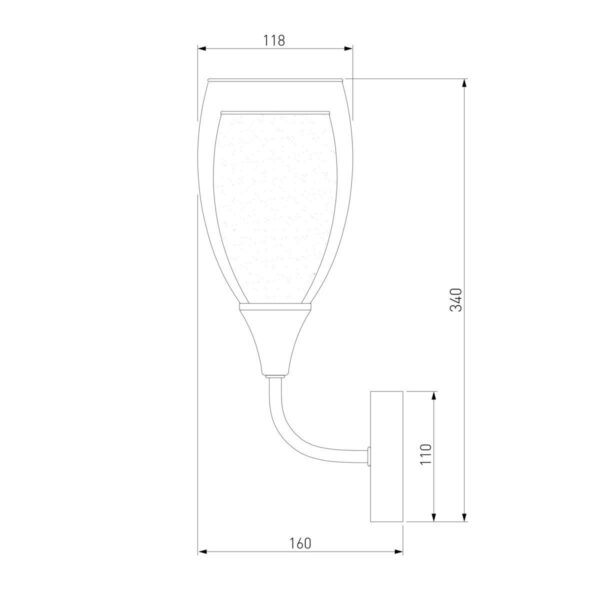 Купить Бра Eurosvet Cosmic 50285/1 золото по цене 3560 руб.