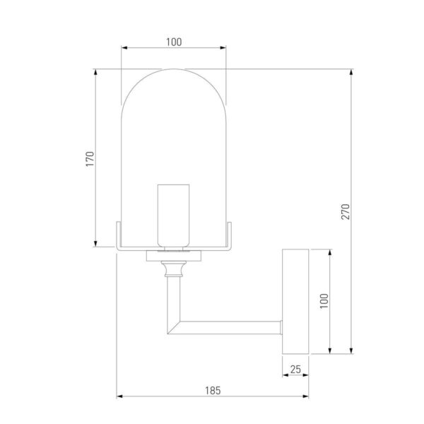 Купить Бра Eurosvet Pluto 60156/1 хром по цене 2960 руб.
