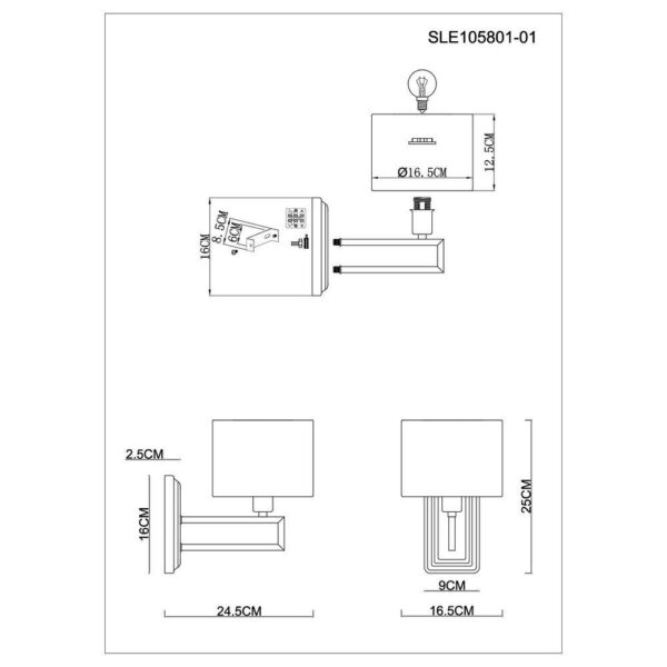 Купить Бра Evoluce Danae SLE105801-01 по цене 3470 руб.