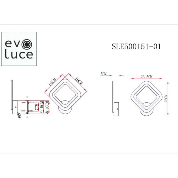 Купить Бра Evoluce Samuro SLE500151-01 по цене 1660 руб.