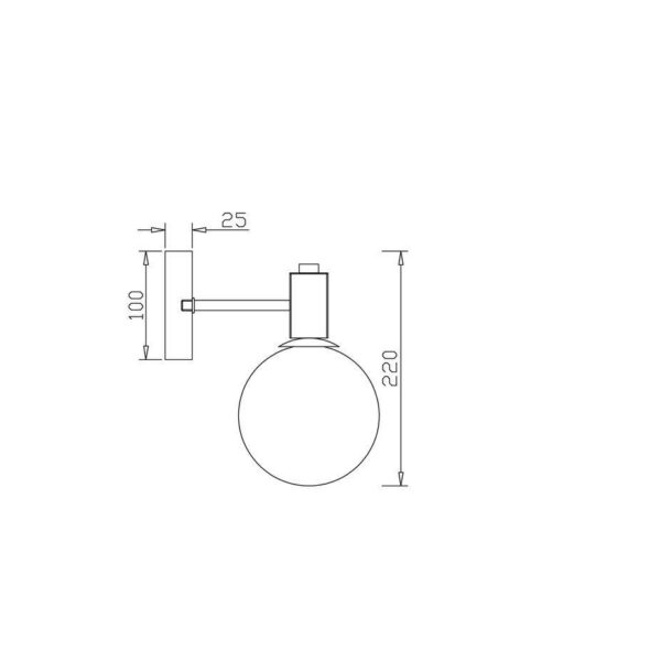 Купить Бра Freya Globo FR5175WL-01BS по цене 4400 руб.