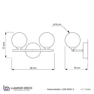 Купить Бра Lumina Deco Marsiada LDW 6033-2 MD по цене 7600 руб.