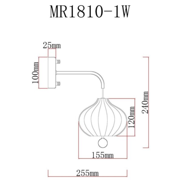 Купить Бра MyFar Katrin MR1810-1W по цене 3695 руб.