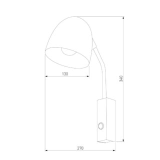 Купить Бра TK Lighting 4167 Soho Black по цене 13000 руб.