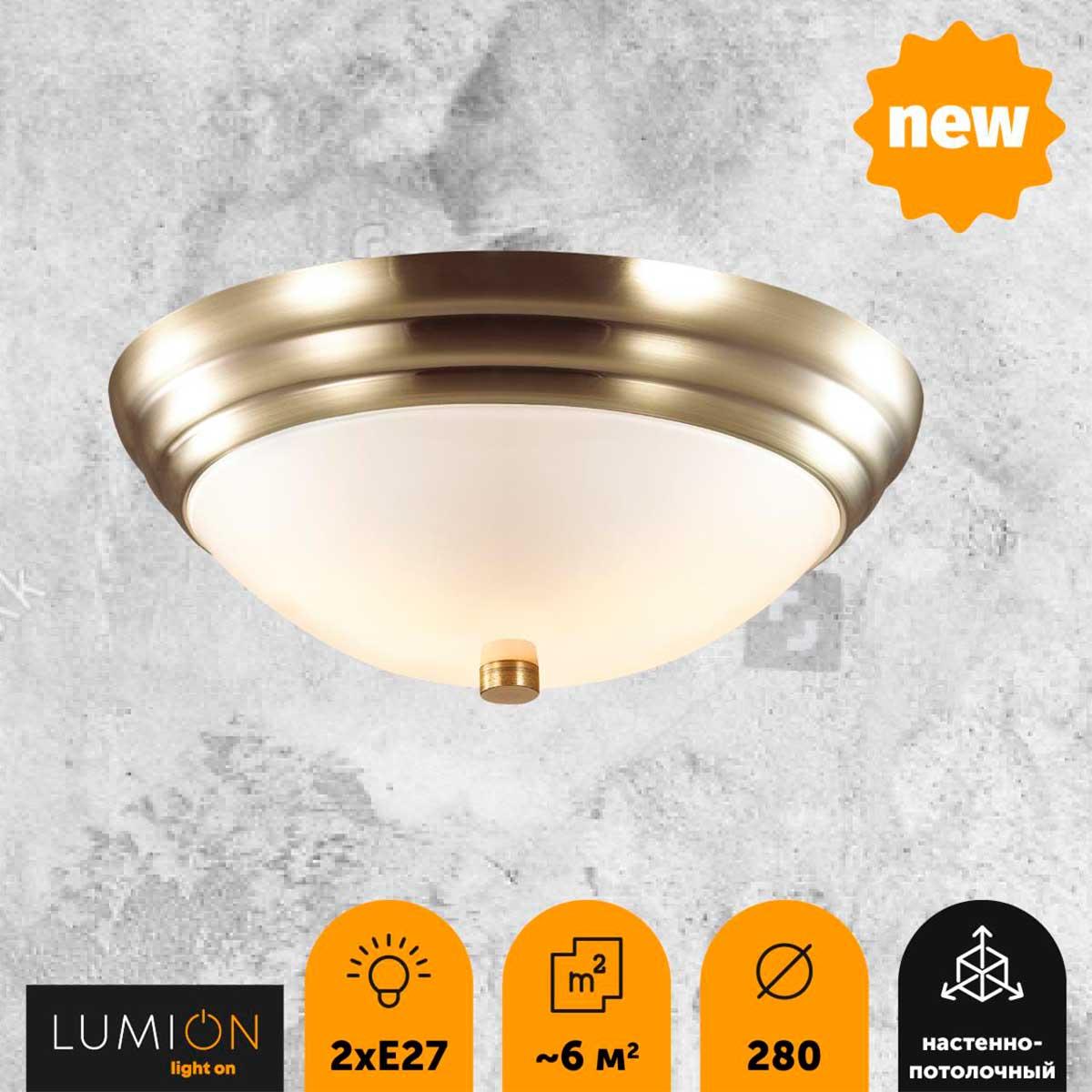 Купить Настенно-потолочный светильник Lumion Vintage Kayla 5262/2C по цене 4090 руб.