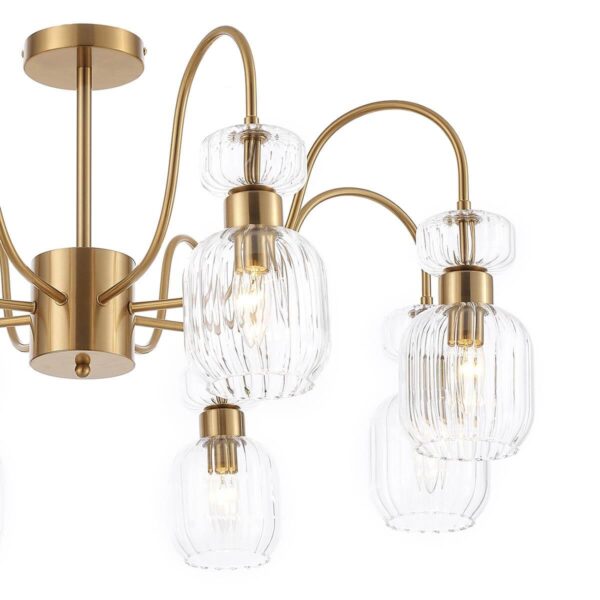 Купить Потолочная люстра Escada Gloss 1141/8PL Clear по цене 34240 руб.