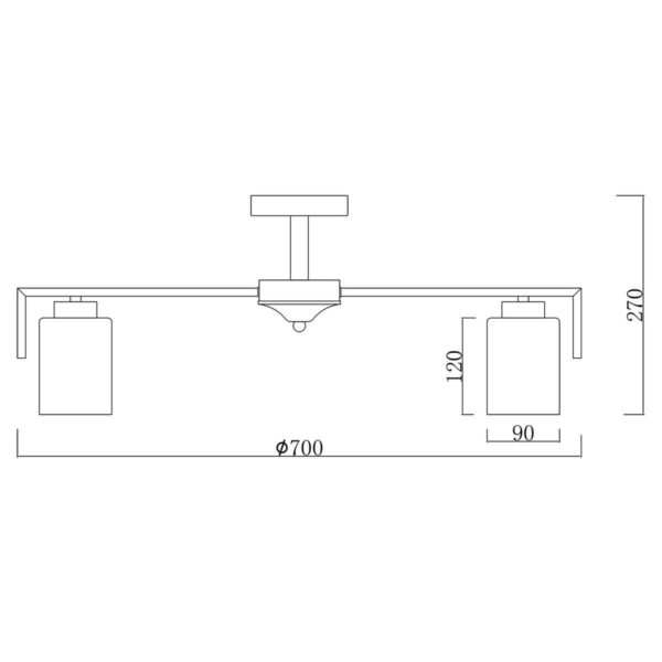 Купить Потолочная люстра Escada Style 1142/7P Silver по цене 12410 руб.