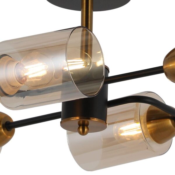 Купить Потолочная люстра Illumico IL8243-4COU-79 BK BR по цене 3950 руб.