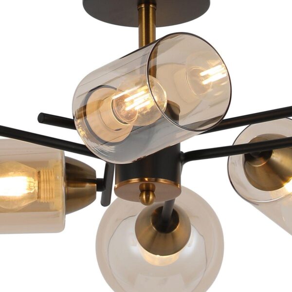 Купить Потолочная люстра Illumico IL8243-6COU-79 BK GD по цене 5310 руб.