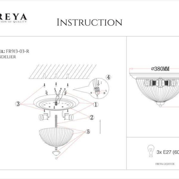 Купить Потолочный светильник Freya Planum FR2913-CL-03-BZ по цене 9800 руб.
