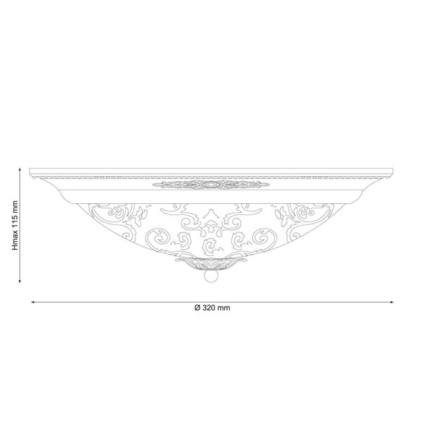 Купить Потолочный светильник Lucia Tucci Lugo 142.2 R30 Brown по цене 12100 руб.