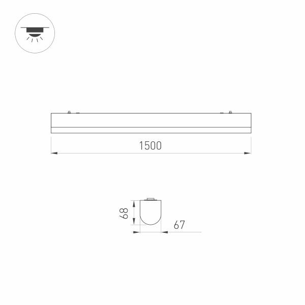 Купить Потолочный светодиодный светильник Arlight ALT-Largo-1500-40W Day4000 033055 по цене 9399 руб.