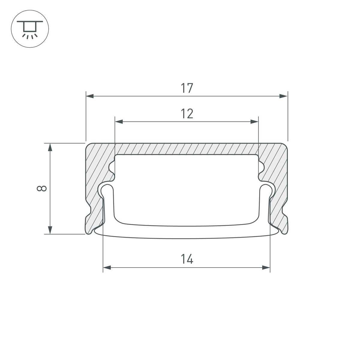 Заказать Профиль Arlight Line-1708-2000 Anod Black 040299 с доставкой в Москве и области Купить Профиль Arlight Line-1708-2000 Anod Black 040299 по цене 551 руб.