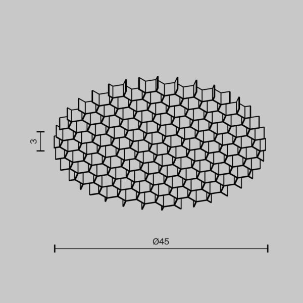 Купить Рассеиватель Maytoni Technical Artisan HoneyComb-D45 по цене 90 руб.