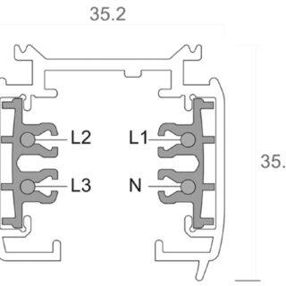 Купить Шинопровод трехфазный Deko-Light D Line 2 м 710005 по цене 21070 руб.