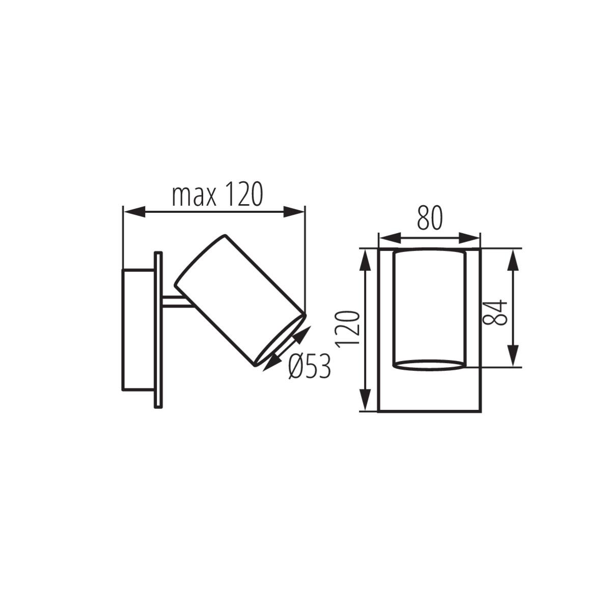 Заказать Спот Kanlux EVALO EL-1I W-SR 35690 с доставкой в Москве и области Купить Спот Kanlux EVALO EL-1I W-SR 35690 по цене 900 руб.