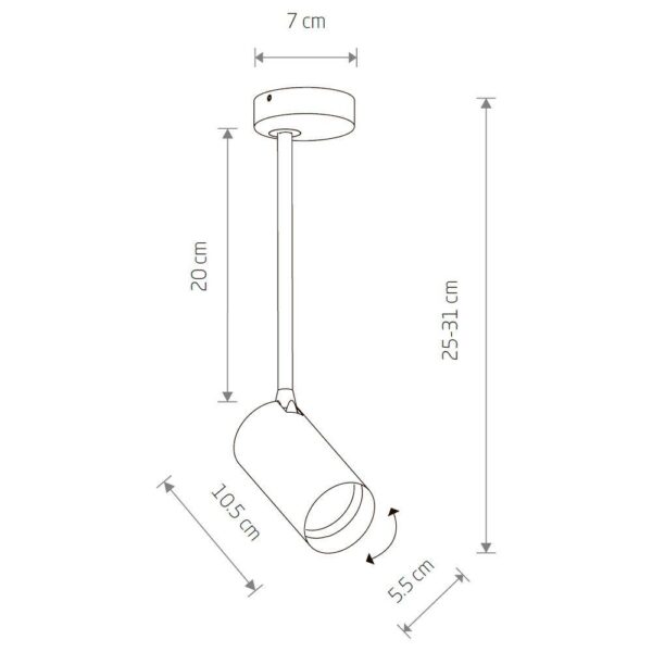 Купить Спот Nowodvorski Mono Long S 7724 по цене 8050 руб.