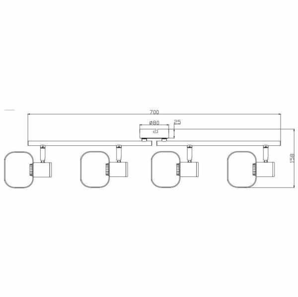 Купить Спот Rivoli Dorkas 7026-704 Б0047100 по цене 6657 руб.