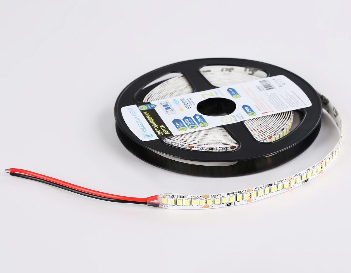 Купить Светодиодная лента Ambrella Light 22W/m 240LED/m 2835SMD холодный белый 5M GS3503 по цене 3120 руб.