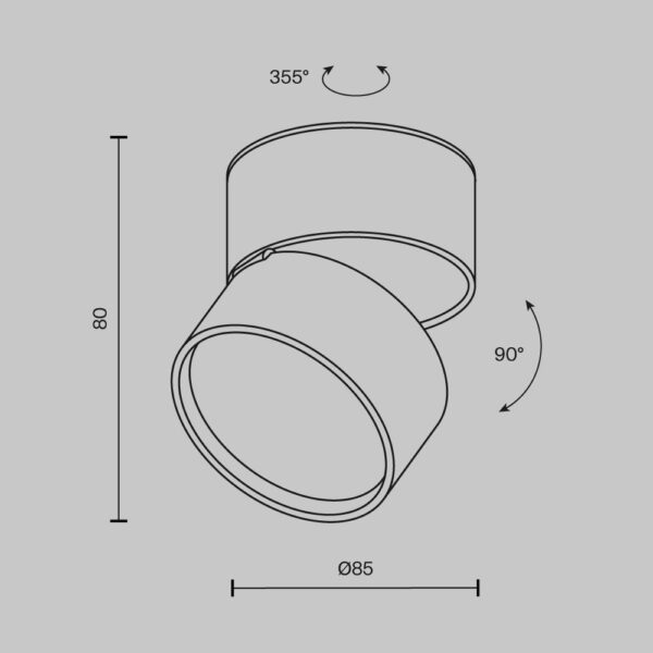 Купить Светодиодный спот Maytoni Onda C024CL-12W3K-W-1 по цене 4810 руб.