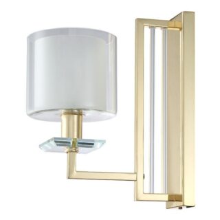 Купить Бра Crystal Lux Nicolas AP1 Gold/White по цене 8500 руб.