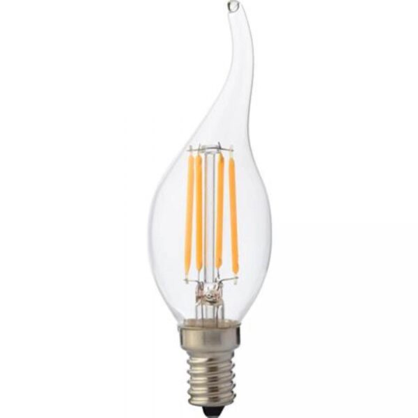 Купить Лампа светодиодная филаментная Horoz E14 6W 2700К 001-014-0006 прозрачная HRZ01000347 по цене 276.00 руб.