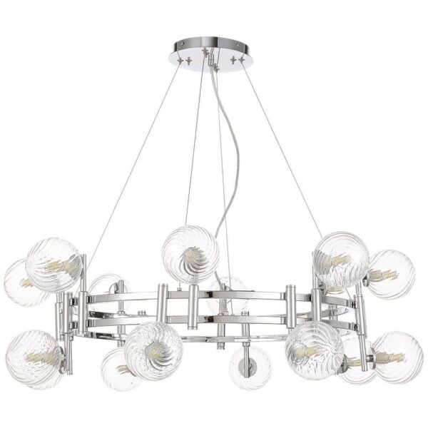 Заказать Подвесная люстра Crystal Lux Luxury SP16 Chrome с доставкой в Москве и области Купить Подвесная люстра Crystal Lux Luxury SP16 Chrome по цене 32600 руб.