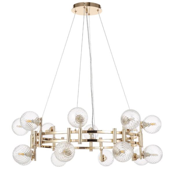 Заказать Подвесная люстра Crystal Lux Luxury SP16 Gold с доставкой в Москве и области Купить Подвесная люстра Crystal Lux Luxury SP16 Gold по цене 24900 руб.
