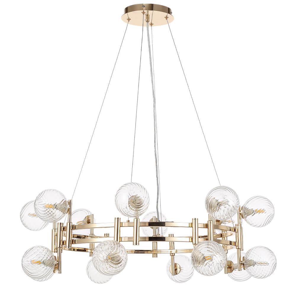 Заказать Подвесная люстра Crystal Lux Luxury SP16 Gold с доставкой в Москве и области Купить Подвесная люстра Crystal Lux Luxury SP16 Gold по цене 24900 руб.
