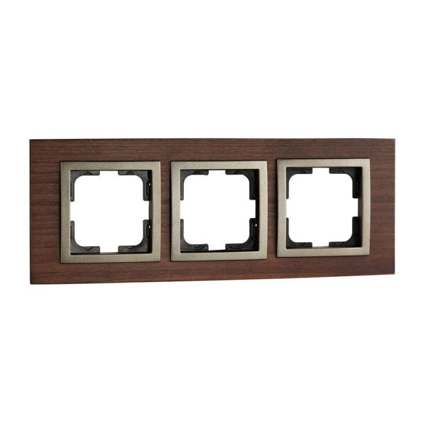 Купить Рамка 3-постовая Mono Electric Style орех 107-510000-162 по цене 1836 руб.