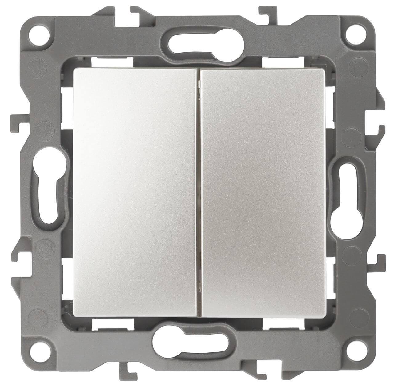 Заказать Выключатель двухклавишный ЭРА 12 10AX 250V 12-1004-15 Б0019314 с доставкой в Москве и области Купить Выключатель двухклавишный ЭРА 12 10AX 250V 12-1004-15 Б0019314 по цене 272 руб.