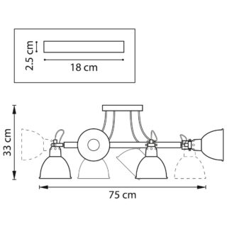 Купить Потолочная люстра Lightstar Acrobata 761067 по цене 29999 руб.
