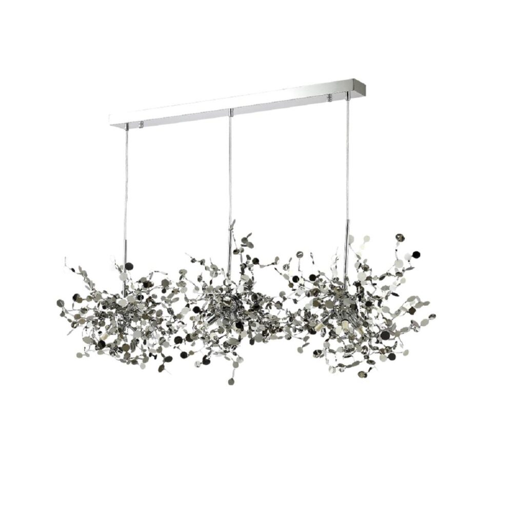 Заказать Подвесная люстра Crystal Lux GARDEN SP3х3 L1200 CHROME с доставкой в Москве и области Купить Подвесная люстра Crystal Lux GARDEN SP3х3 L1200 CHROME по цене 23600 руб.