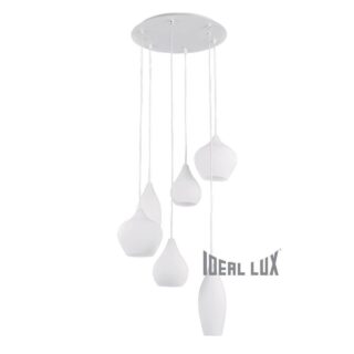 Купить Подвесная люстра Ideal Lux Soft SP6 Bianco 087818 по цене 73998 руб.