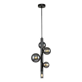 Купить Подвесная люстра Indigo Canto 11026/5P Black V000238 по цене 15110 руб.