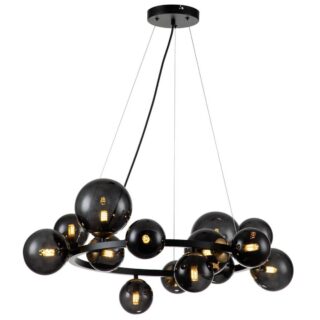 Купить Подвесная люстра Indigo Molecola 11018/14P Black V000194 по цене 19170 руб.