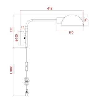 Купить Бра Arte Lamp Zetta A7055AP-1BK по цене 6490 руб.