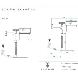 Купить Настольная лампа Kink Light Джиона 07718-T,19 по цене 14900 руб.